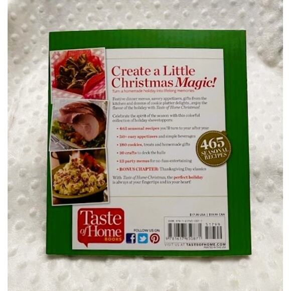 Taste of Home Christmas Recipe Book, Reader's Digest, Soft Cover, (2013)-NEW - Picture 2 of 6